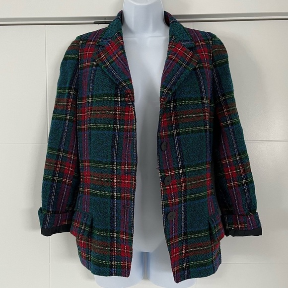 Vintage/ Lt. Emile/ Made in Germany/ Tweed plaid blazer/ Size EU 40 (US M) - Picture 3 of 15